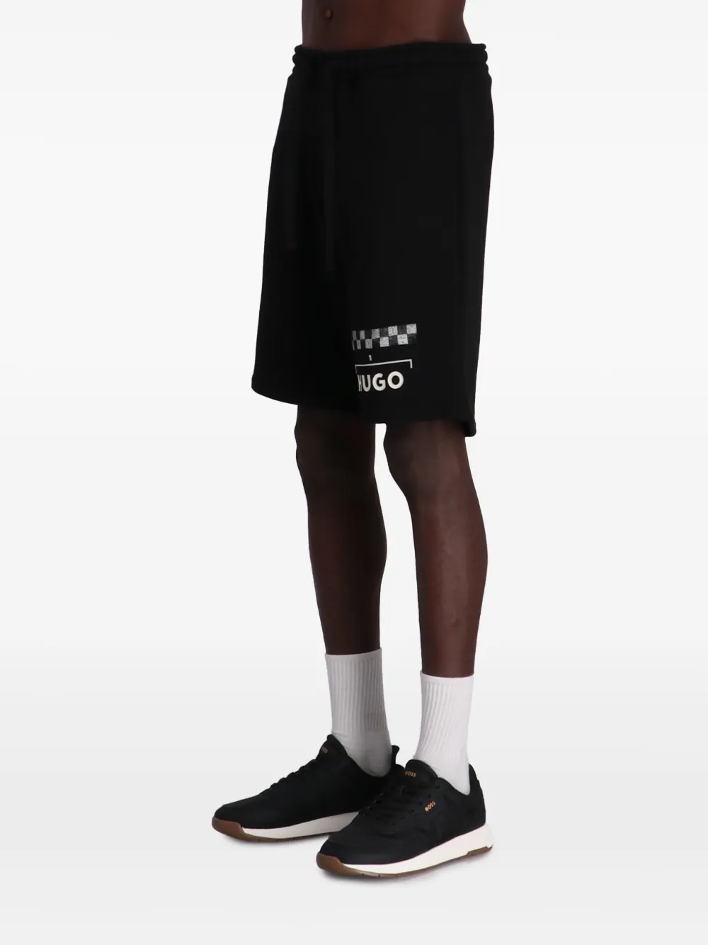 HUGO Dortie shorts Zwart