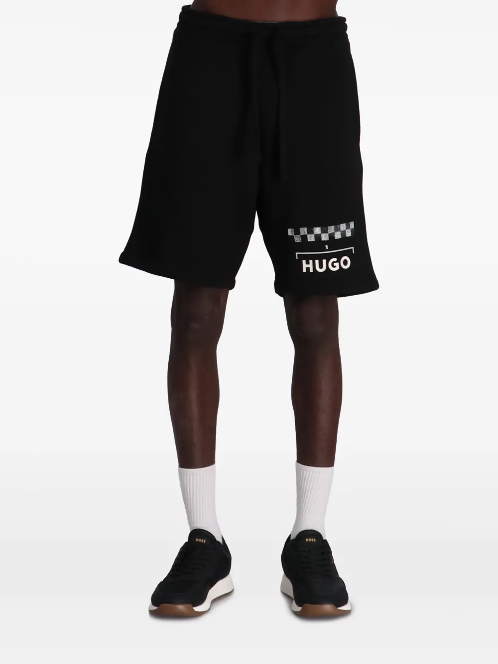 HUGO Dortie shorts Zwart