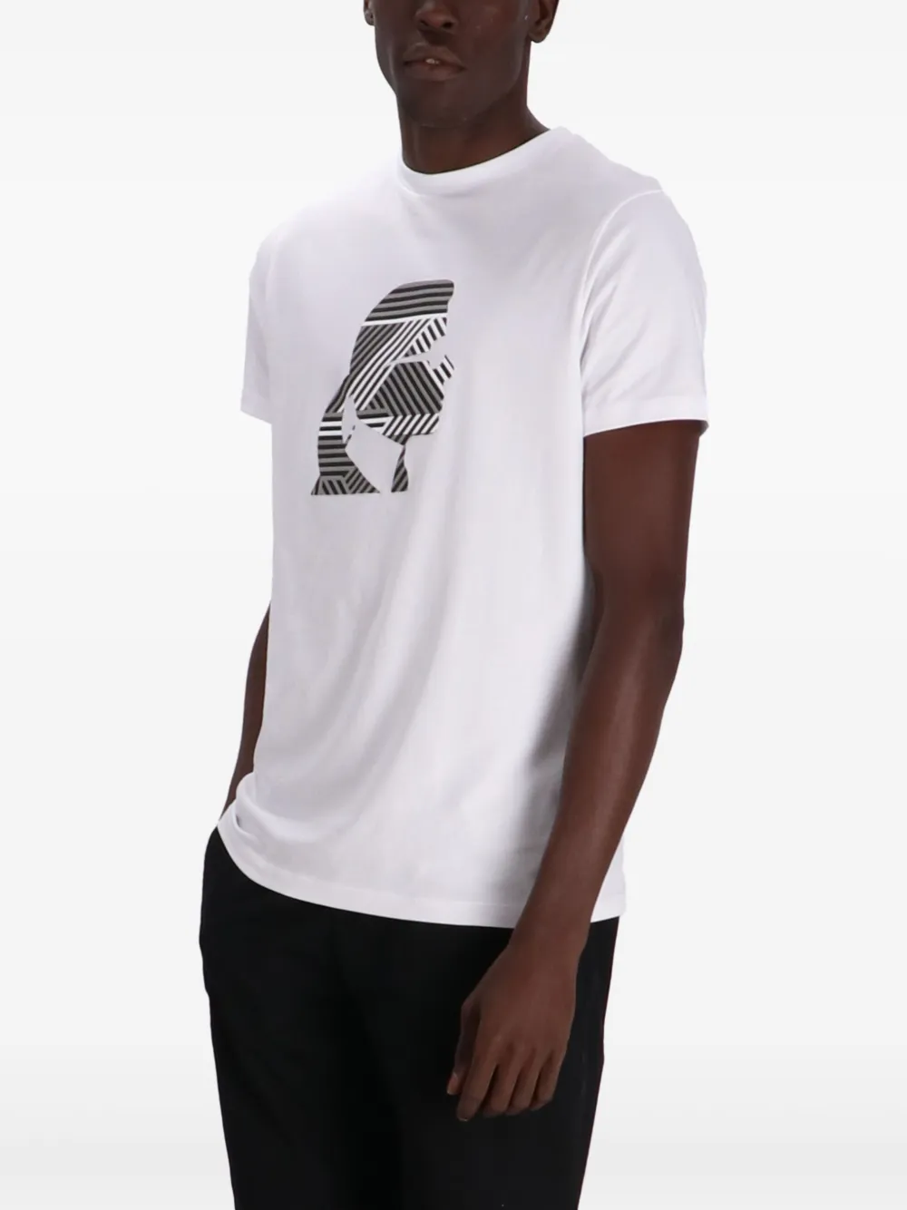 Karl Lagerfeld T-shirt met Karl-print Wit