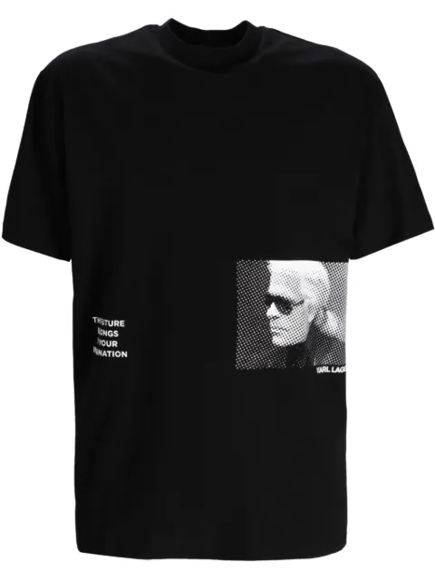 Karl Lagerfeld playera con estampado Karl