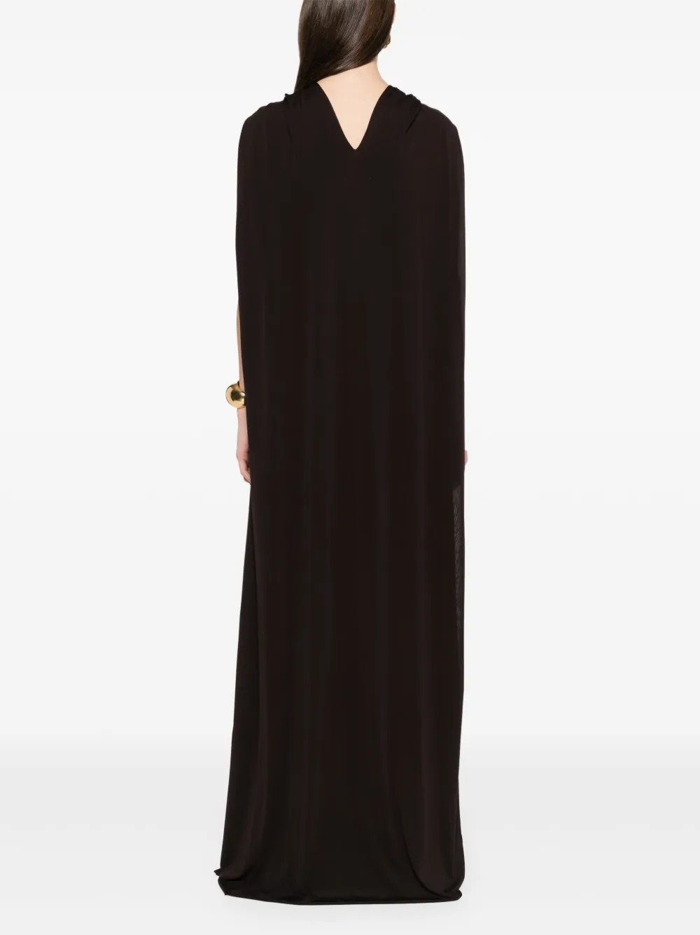 Jil Sander Jersey maxi-jurk Bruin