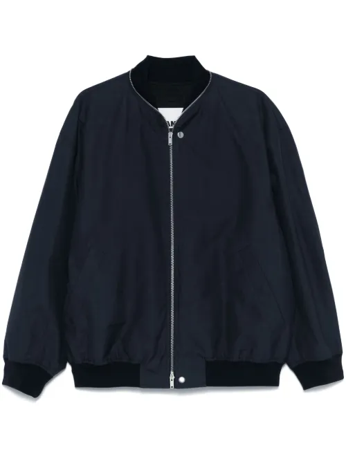 Veste boutonnée à col contrastant - Jil Sander - Modalova