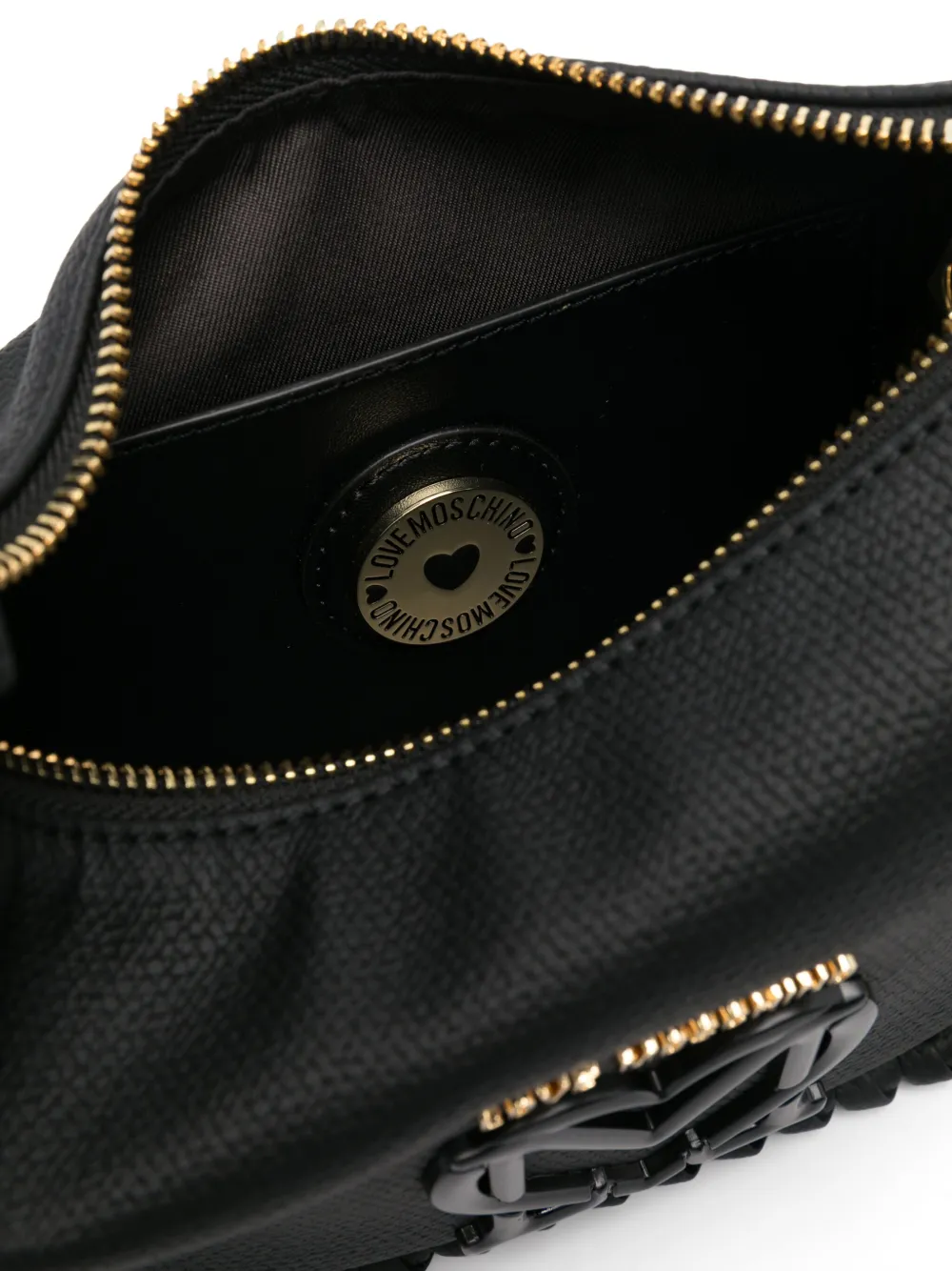 Love Moschino Gevlochten crossbodytas Zwart