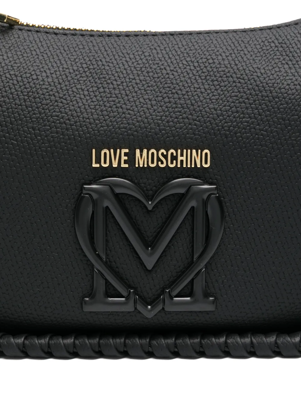 Love Moschino Gevlochten crossbodytas Zwart