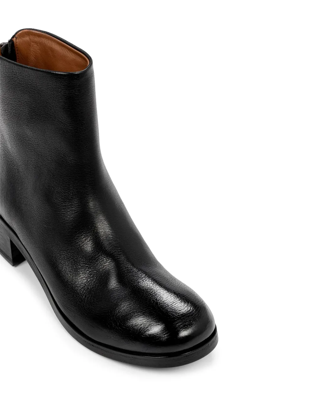 Marsèll block-heel ankle leather boots Black