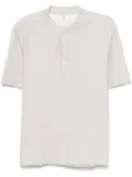 Brunello Cucinelli button-fastening T-shirt - Grey