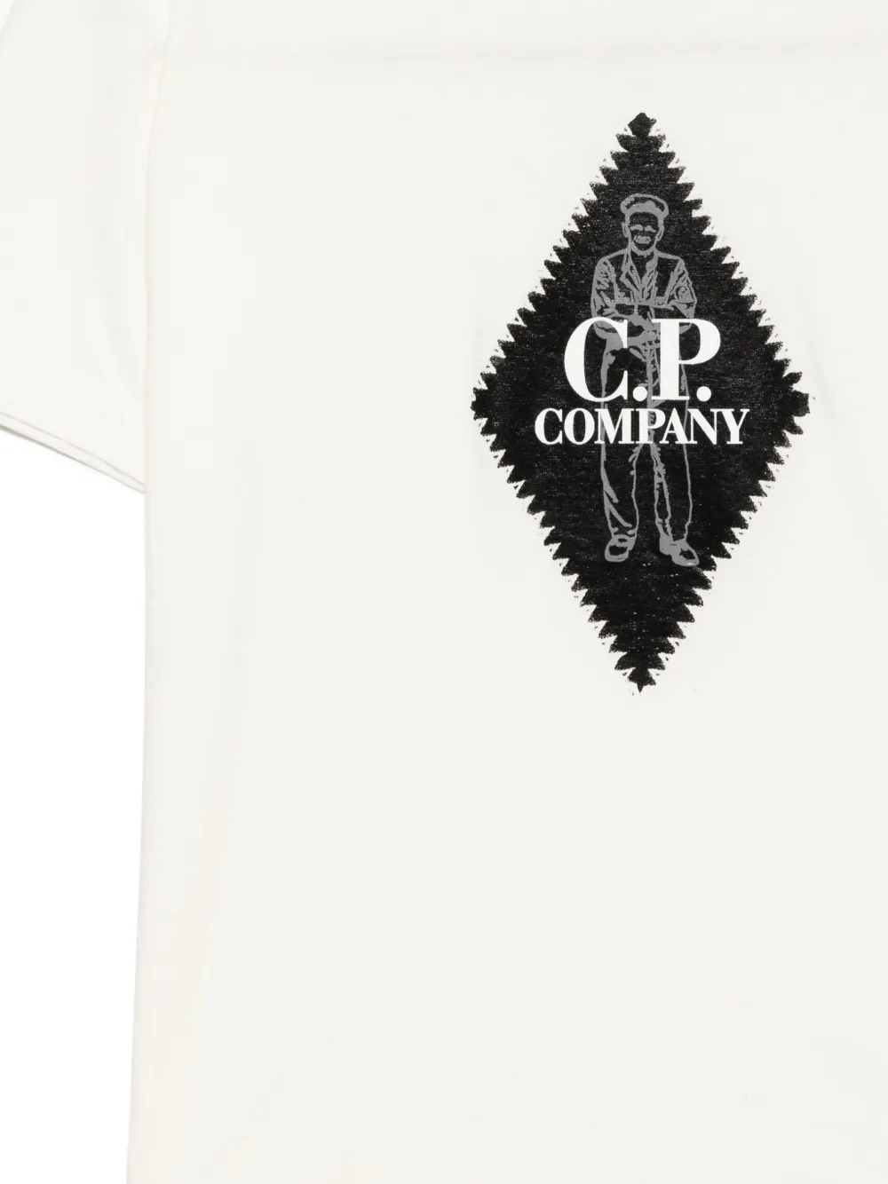 Shop C.p. Company Graphic-print T-shirt In White