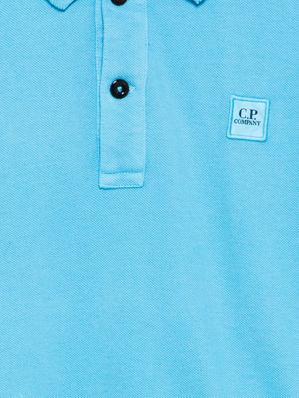 C.P. Company Kids Poloshirt met geborduurd logo Blauw