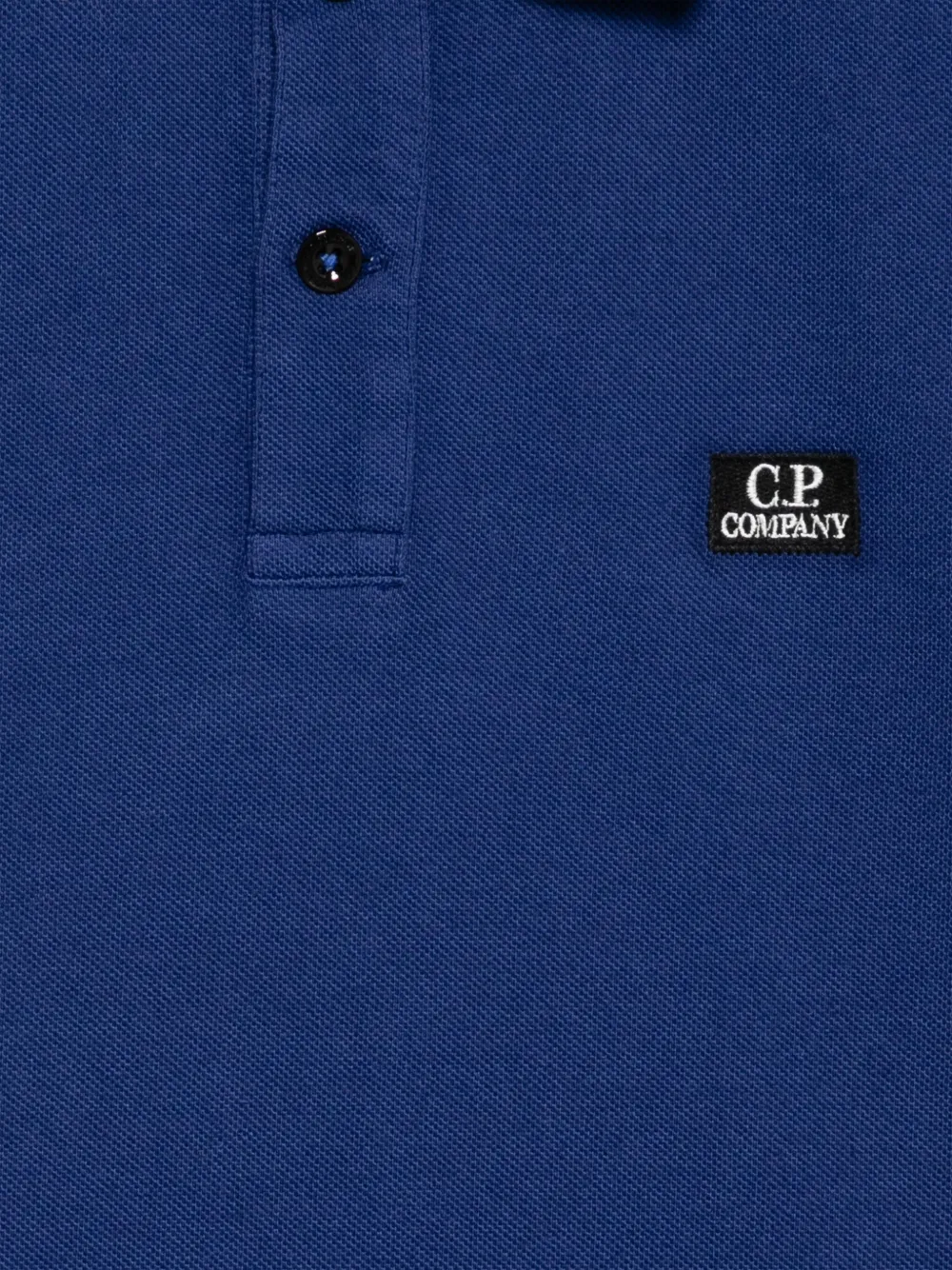 C.P. Company Kids Poloshirt met geborduurd logo Blauw