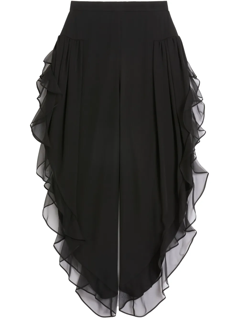 Valentino Georgette Baloon Pants In Black