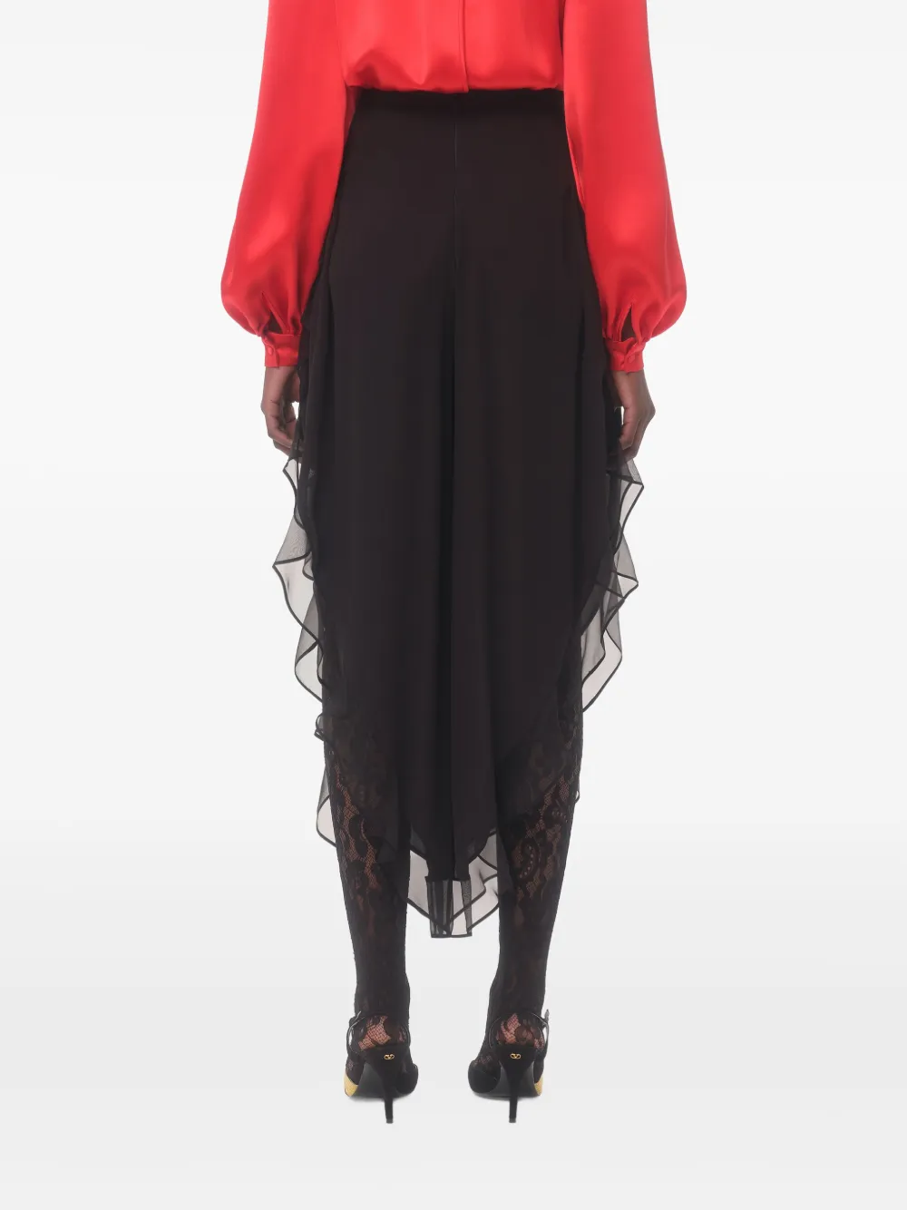 Valentino Garavani Georgette ballon broek Zwart
