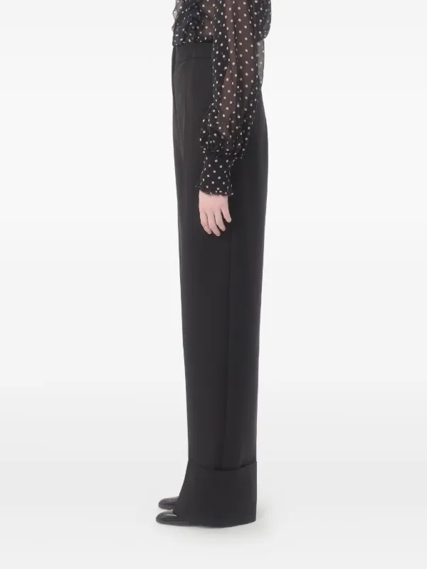 Valentino Garavani プリーツ パンツ | ブラック | FARFETCH JP