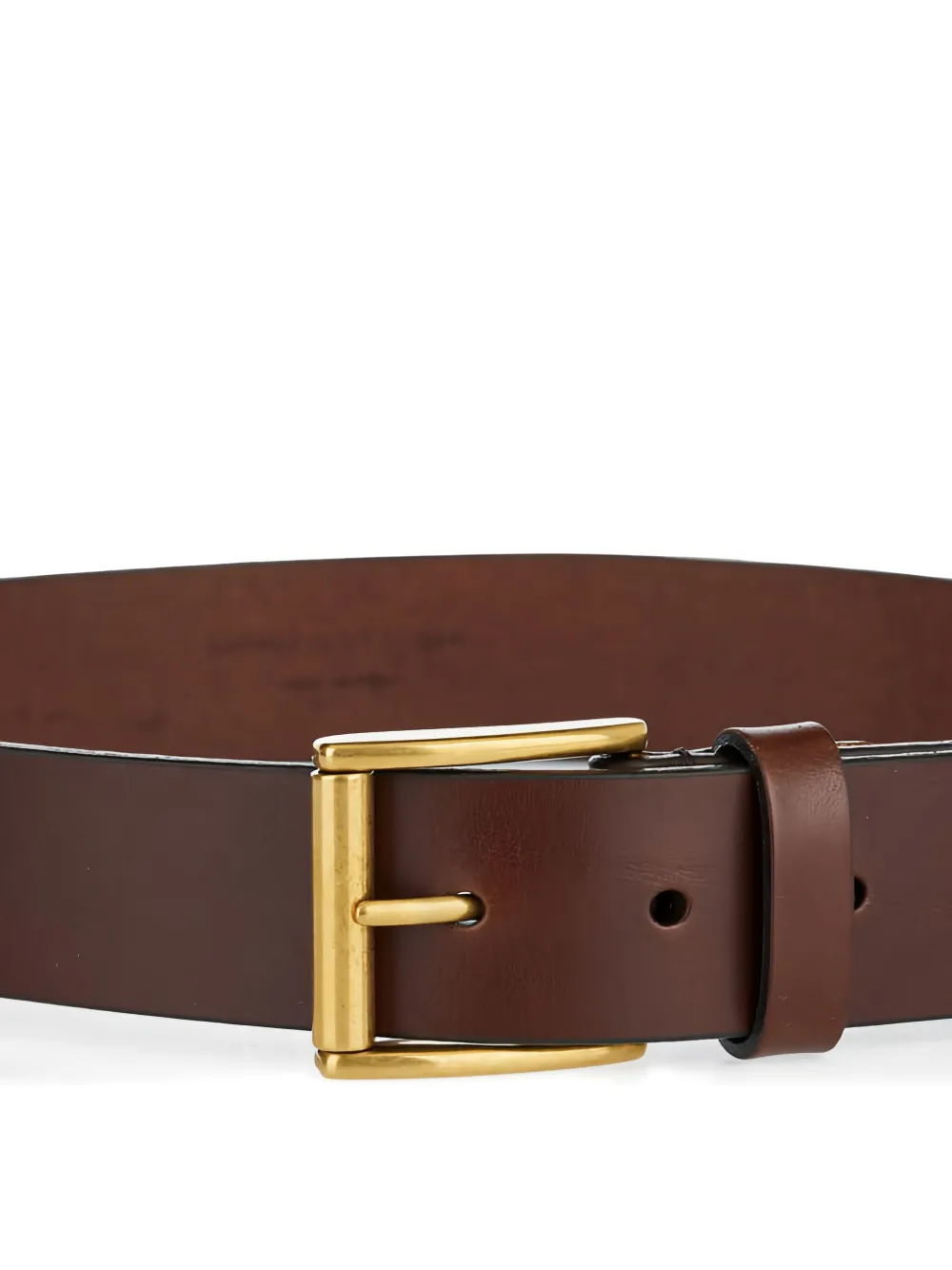 Saint Laurent leather buckle belt Bruin