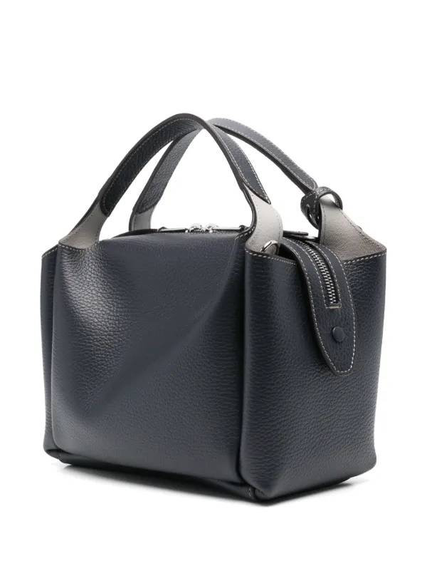 トートバッグ Tod'S Tod S Borsa Tote Small In Pelle Liscia Woman GREY Tote Shopping Bag in Leather Mini