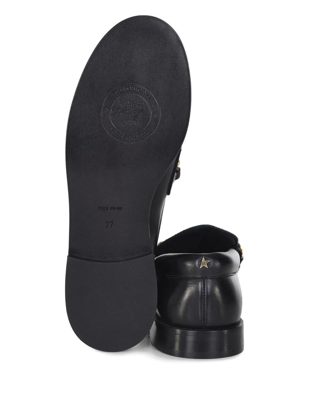 Golden Goose leather loafers Black