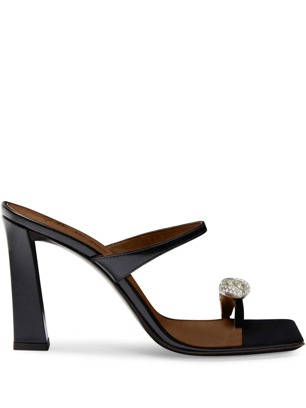 Giuseppe Zanotti 90mm Icon Ring sandals Black