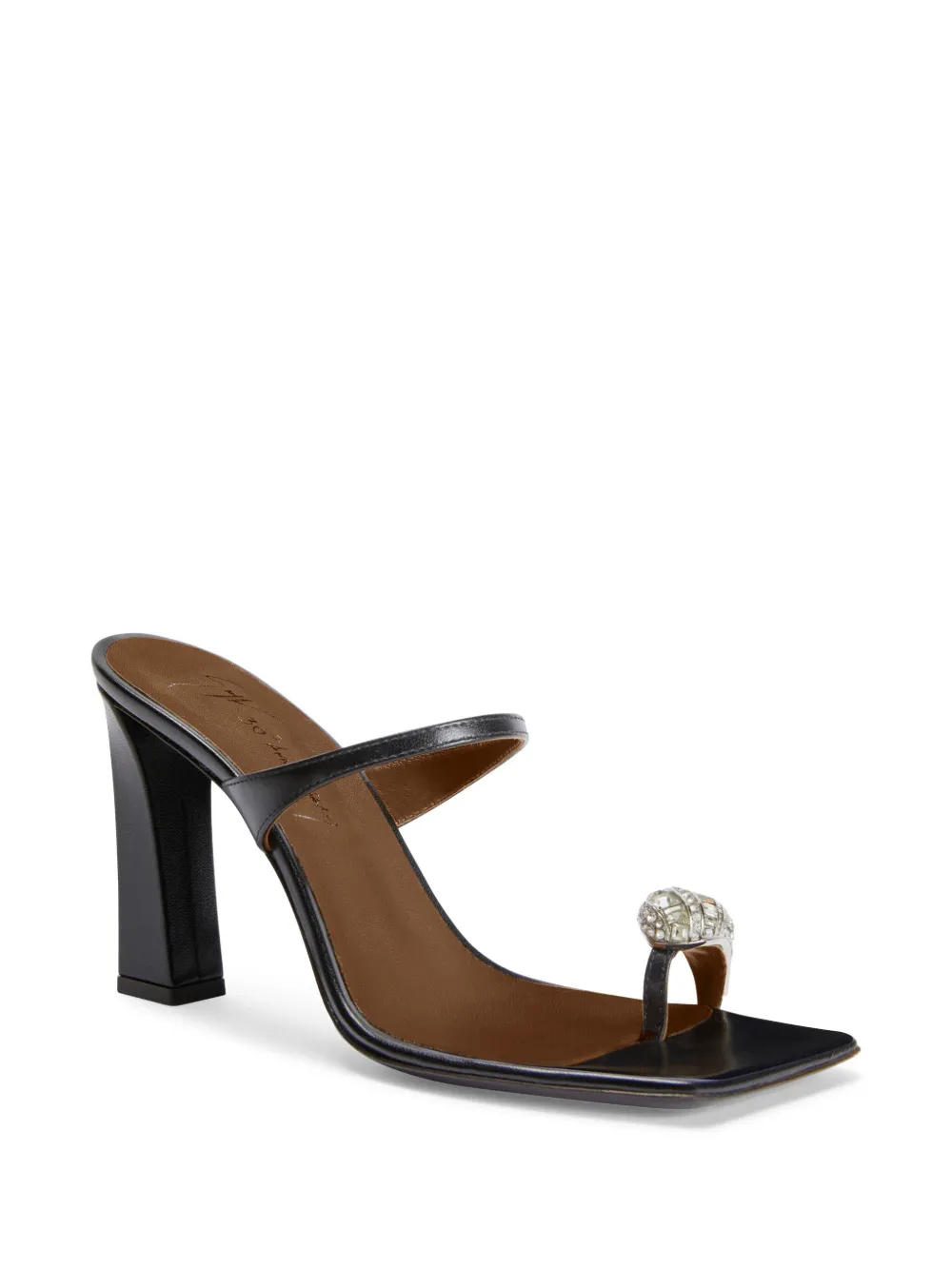 Giuseppe Zanotti 90mm Icon Ring sandals Black