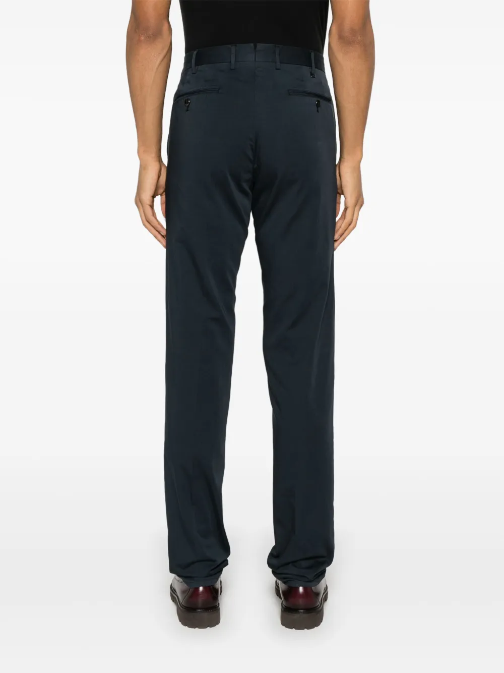 PT Torino Chino met toelopende pijpen Blauw