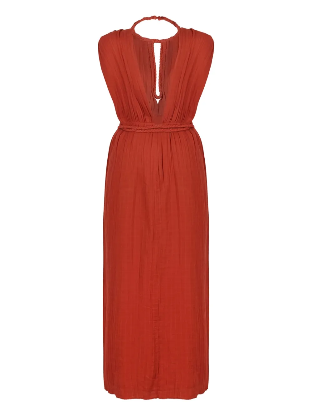 ISABEL MARANT Joya open-back braided-detail dress | Red | Image 1
