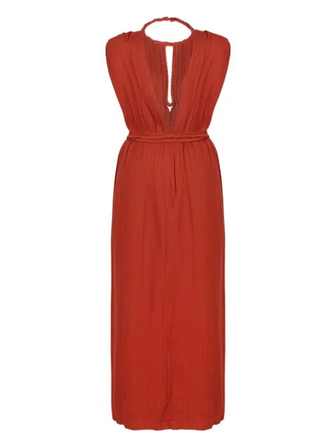 ISABEL MARANT Joya open-back braided-detail dress