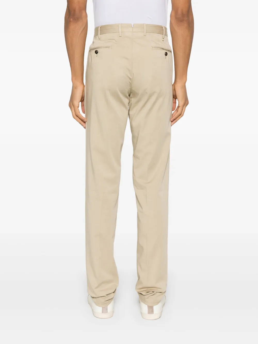 PT Torino Chino met toelopende pijpen Beige