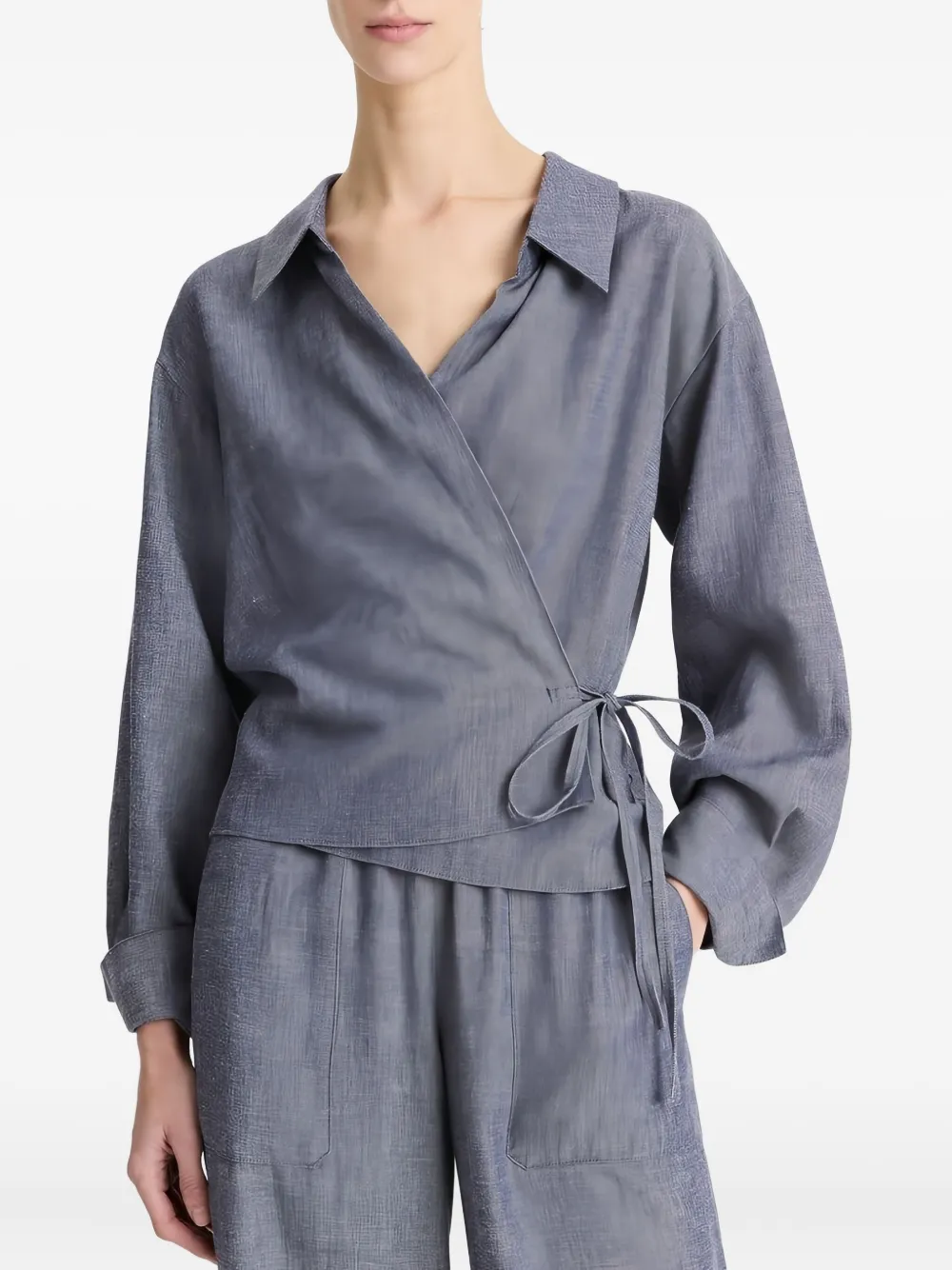 Vince Top met wikkeleffect en kraag Blauw