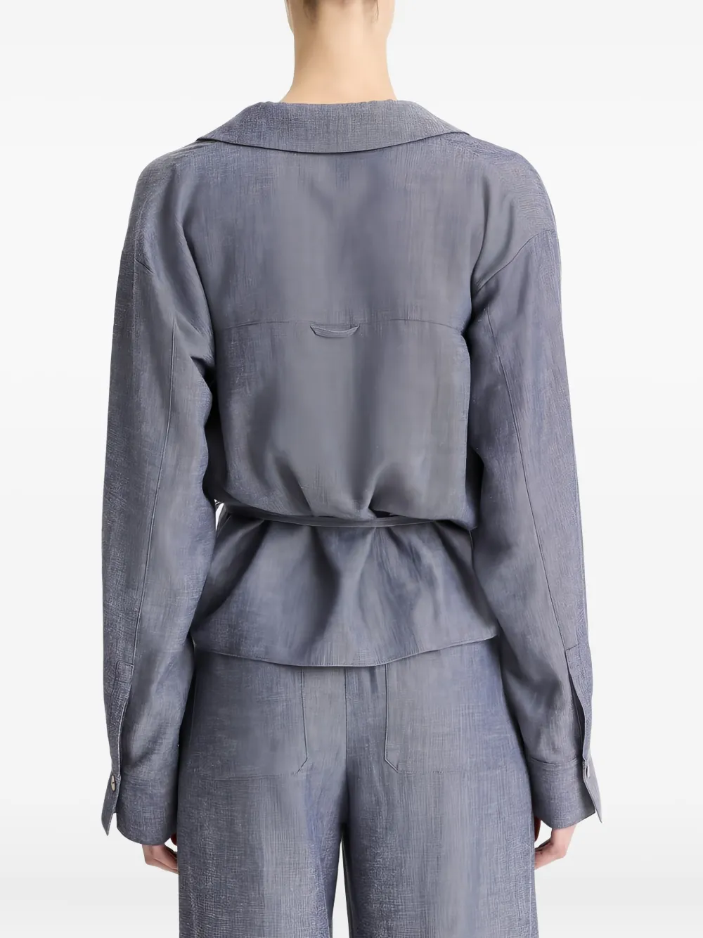 Vince Top met wikkeleffect en kraag Blauw