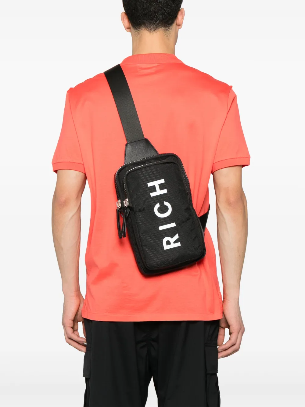 John Richmond Rucksack Mit Logo-print In Schwarz
