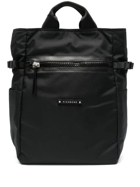 John Richmond mochila con parche del logo