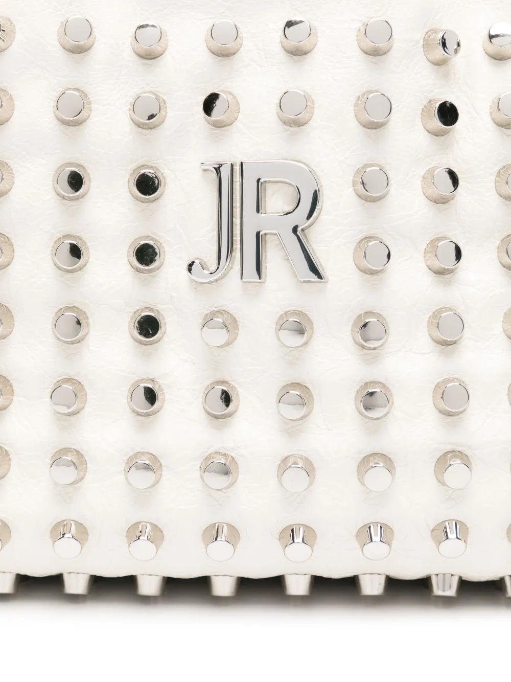 John Richmond Schoudertas met studs Wit