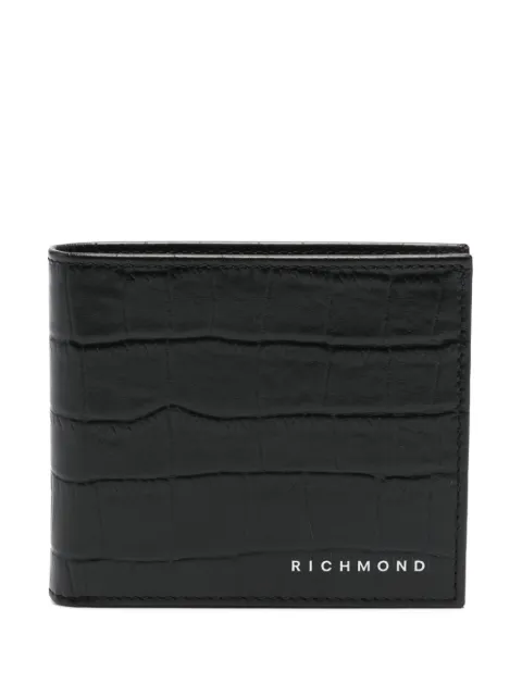 John Richmond cartera con logo en relieve
