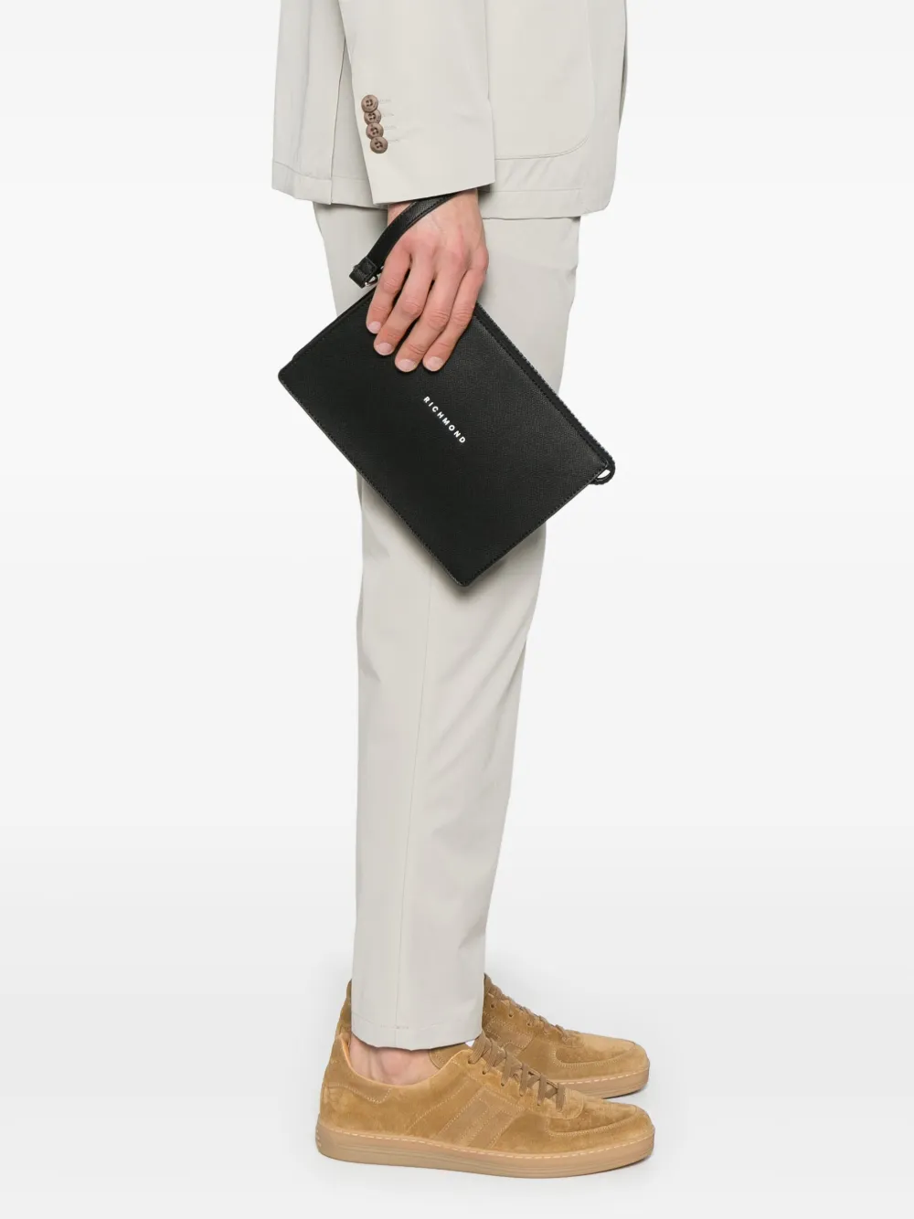 John Richmond logo-print clutch bag | Image 2
