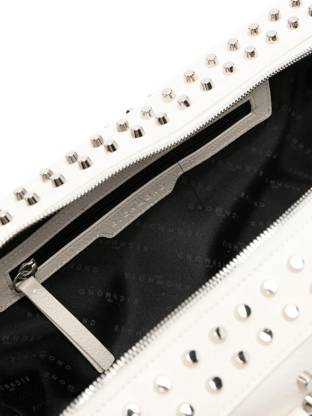 John Richmond Studded Tote Bags In White