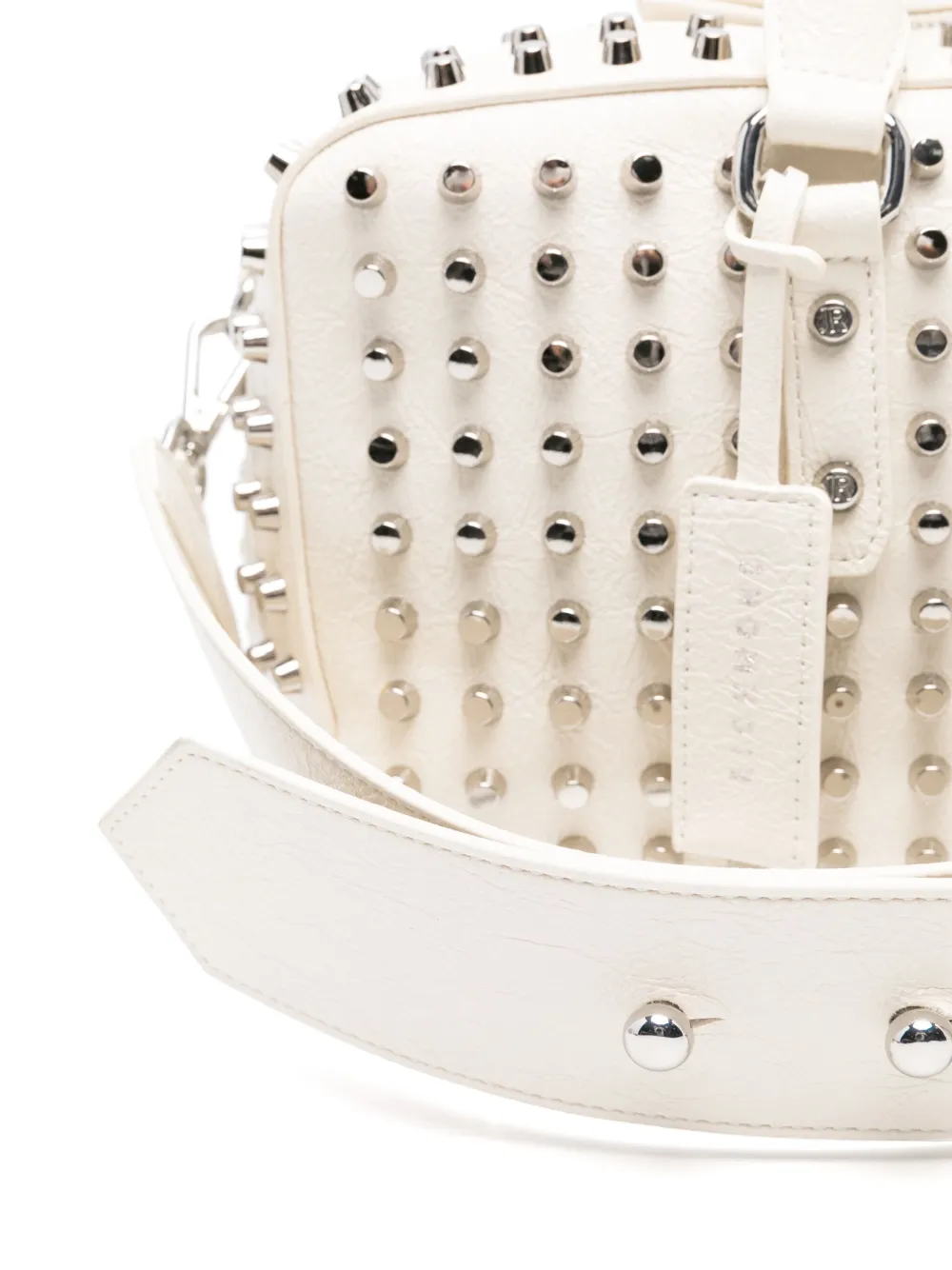 John Richmond Studded Tote Bags In White