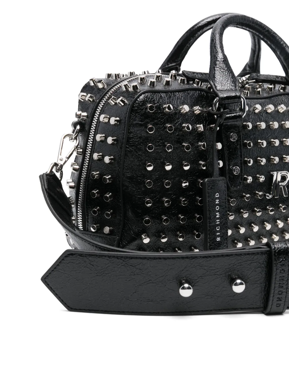 John Richmond Studded Tote Bag In Black