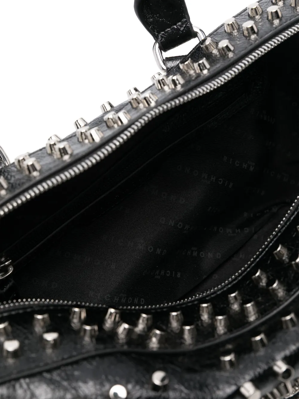 John Richmond Studded Tote Bag In Black
