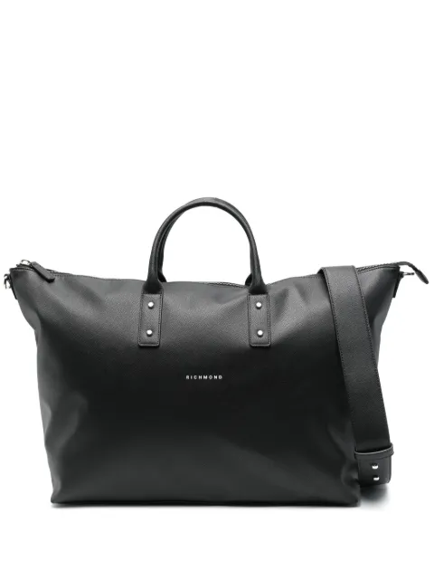 John Richmond logo-debossed holdall