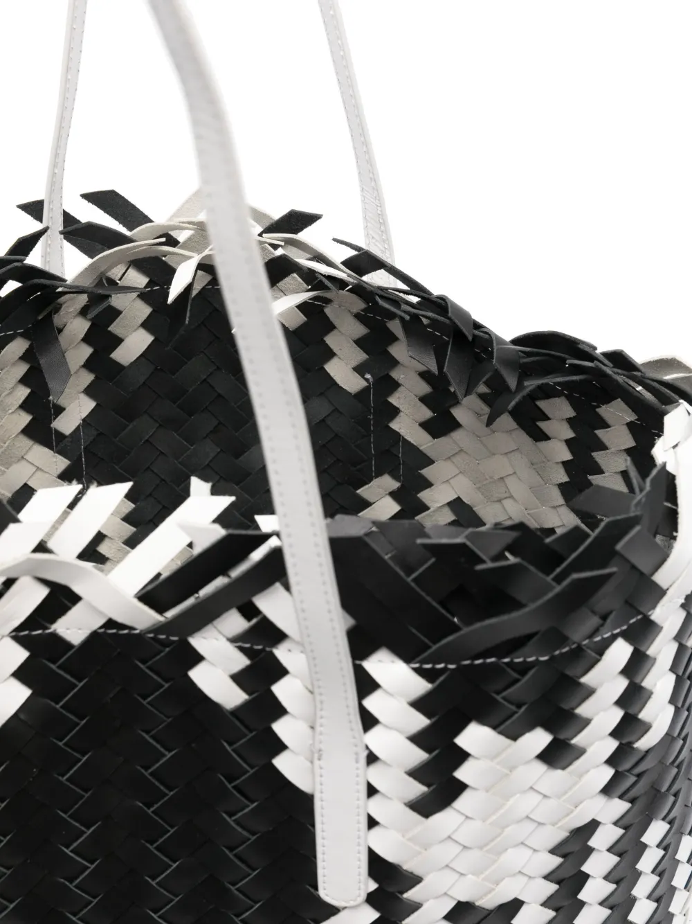 John Richmond Two-tone Tote Bag In Black