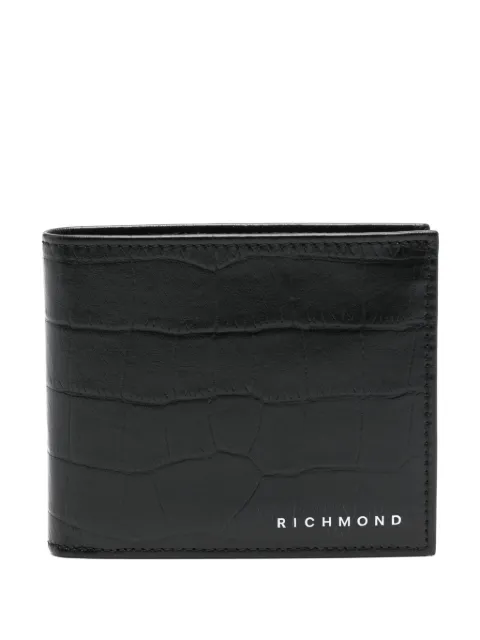 John Richmond embossed-leather wallet