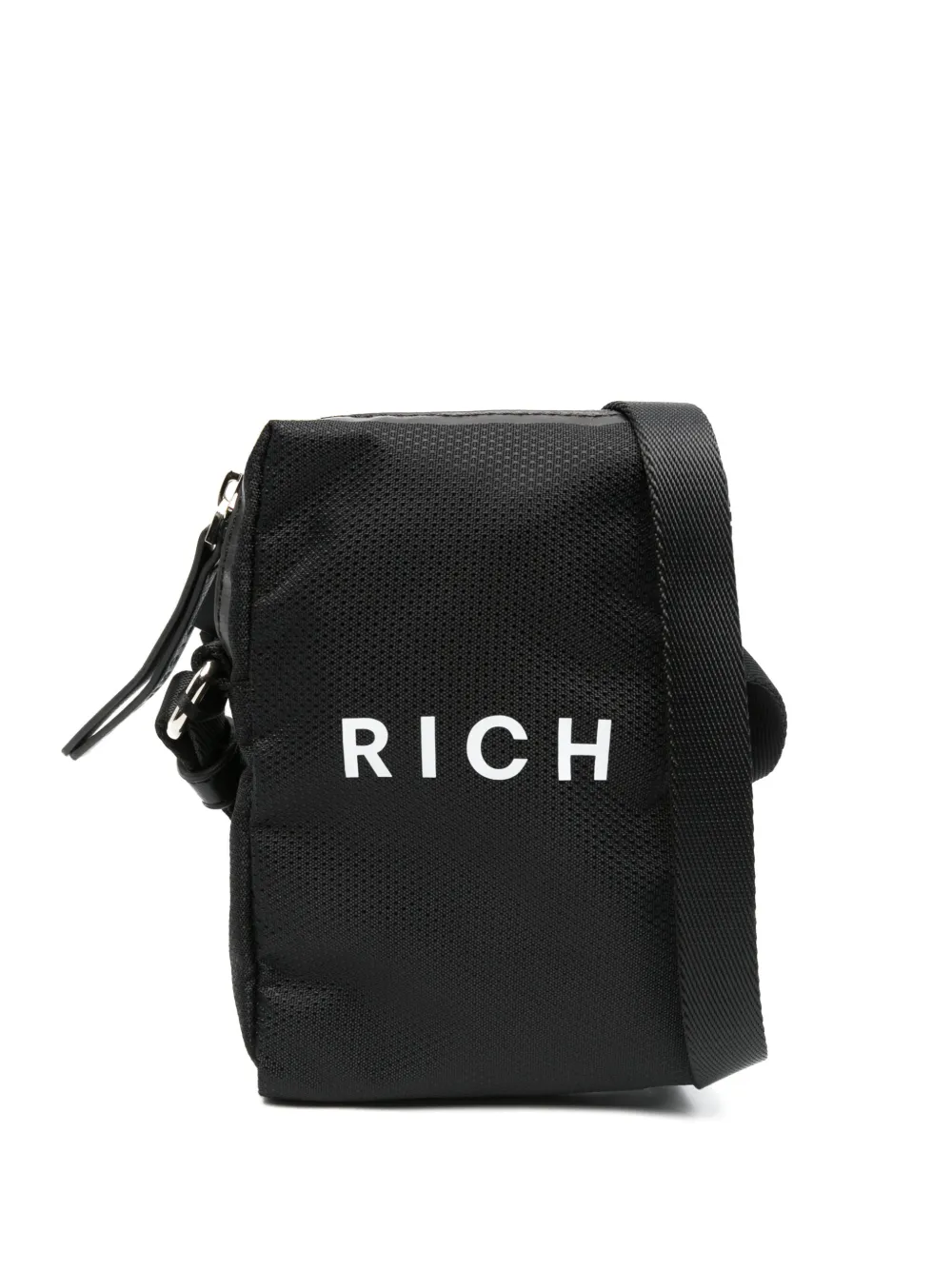 logo-print messenger bag