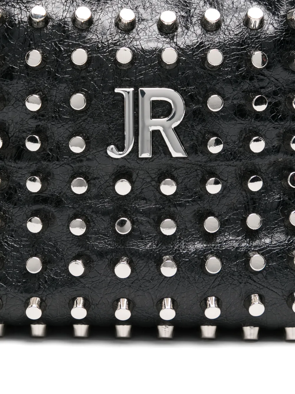 John Richmond Studded Shoulder Bag In Black