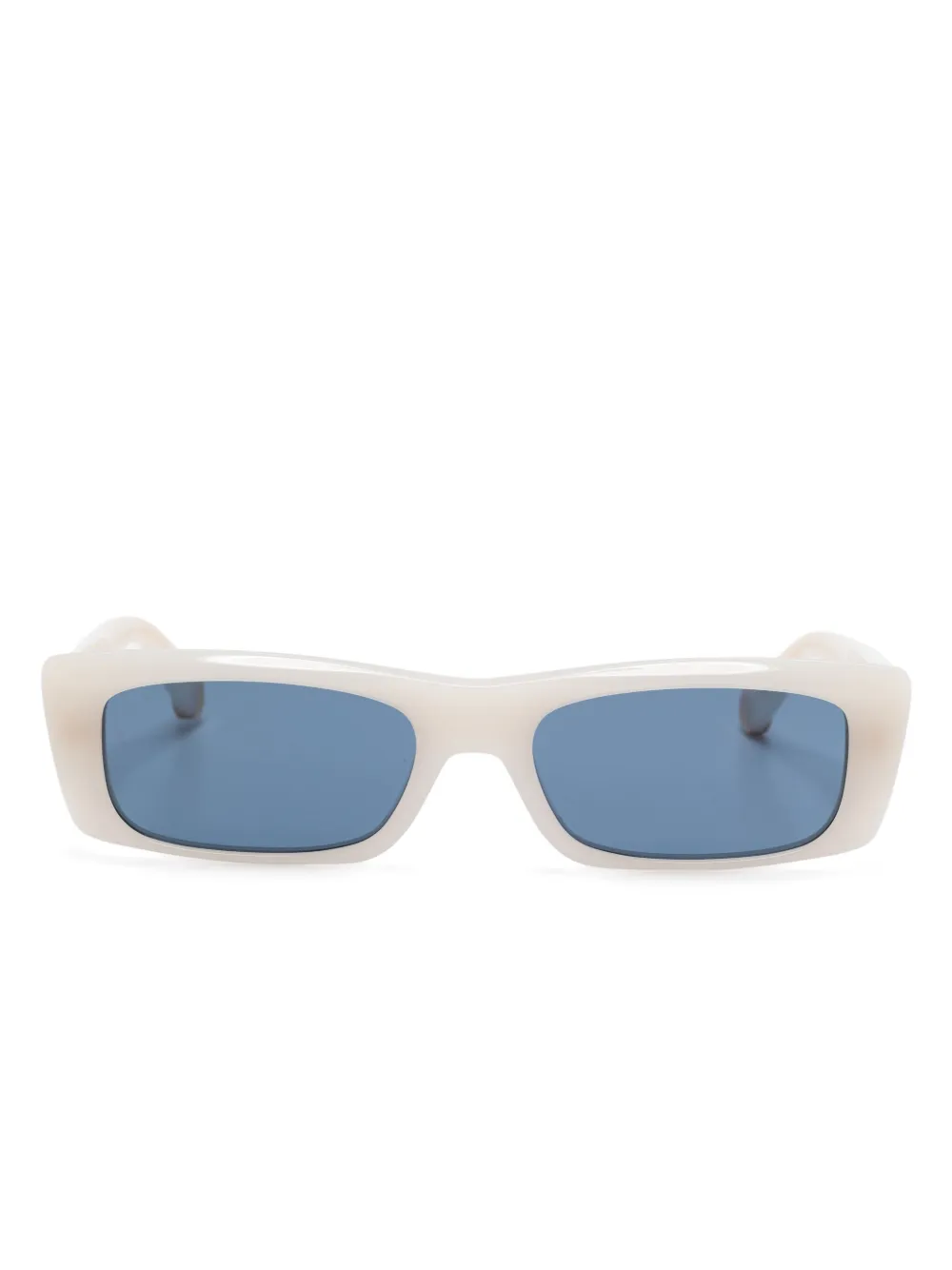 Stella McCartney Eyewear Zonnebril met rechthoekig montuur Wit