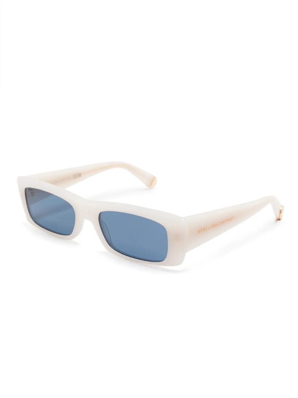 Stella McCartney Eyewear Zonnebril met rechthoekig montuur - Wit