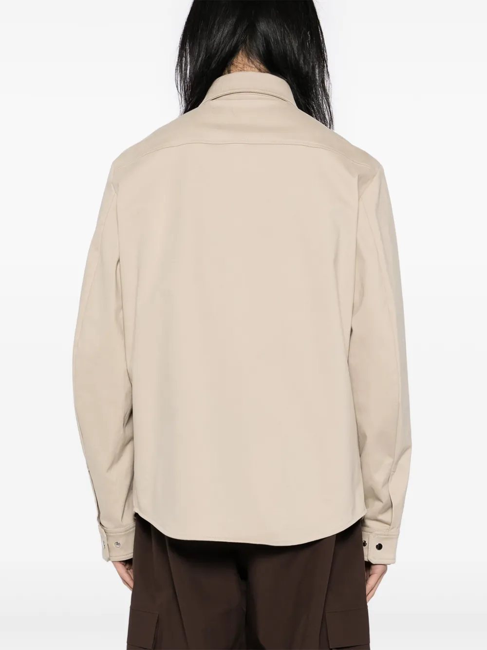 Moncler Shirtjack met dubbele zakken Beige
