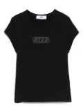 MSGM Kids stretch-jersey T-shirt - Black