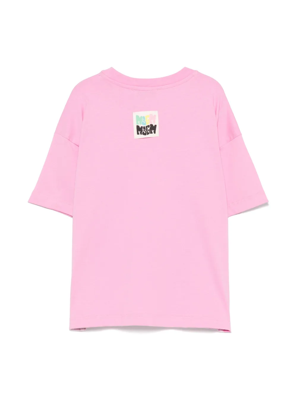 MSGM Kids T-shirt met logoprint - Roze