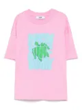 MSGM Kids logo-print T-shirt - Pink