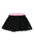 MSGM Kids logo-embroidered skirt - Black