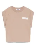 MSGM Kids jersey T-shirt - Neutrals
