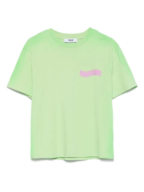 MSGM Kids playera con logo estampado